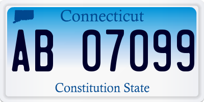 CT license plate AB07099