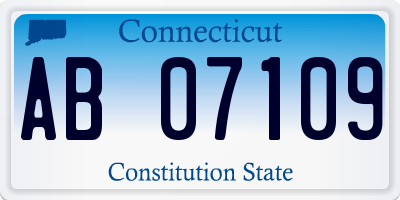 CT license plate AB07109