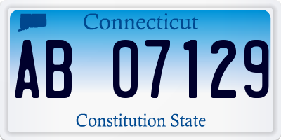 CT license plate AB07129