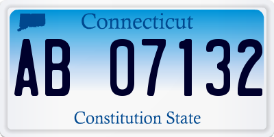 CT license plate AB07132