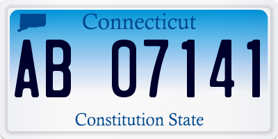 CT license plate AB07141