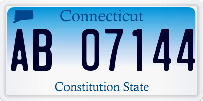 CT license plate AB07144