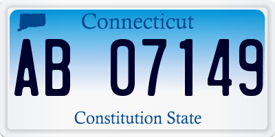 CT license plate AB07149