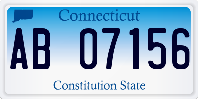 CT license plate AB07156