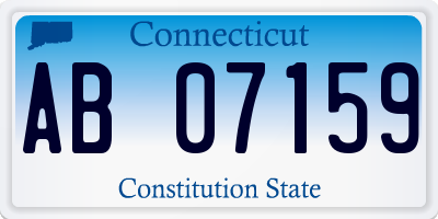 CT license plate AB07159