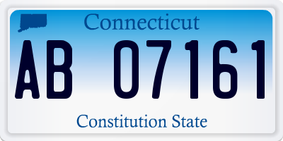 CT license plate AB07161