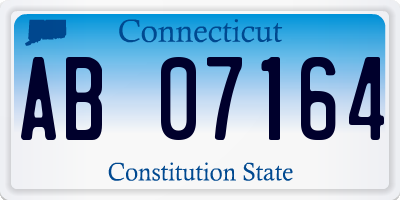 CT license plate AB07164