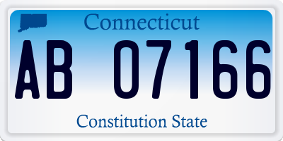 CT license plate AB07166