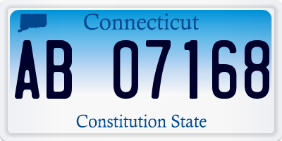 CT license plate AB07168