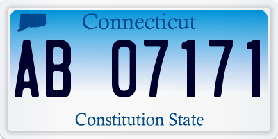 CT license plate AB07171