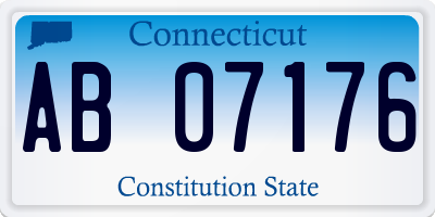 CT license plate AB07176