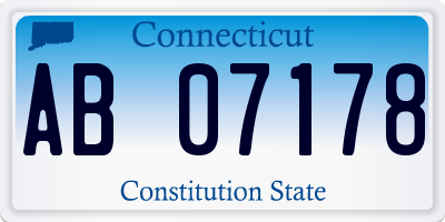 CT license plate AB07178