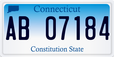 CT license plate AB07184