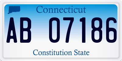 CT license plate AB07186
