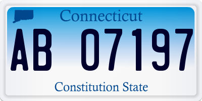 CT license plate AB07197