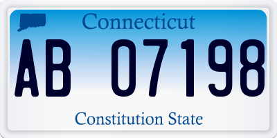 CT license plate AB07198