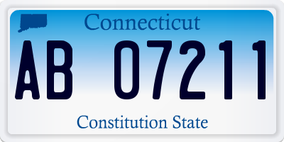CT license plate AB07211
