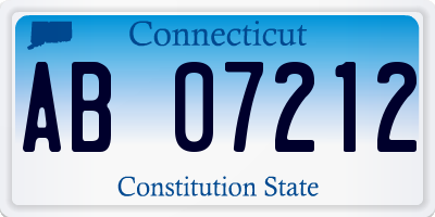 CT license plate AB07212