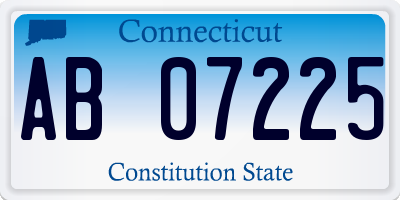 CT license plate AB07225