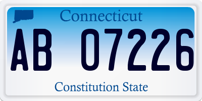 CT license plate AB07226