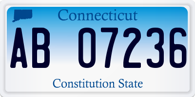 CT license plate AB07236