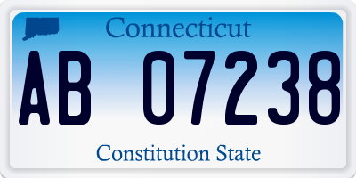 CT license plate AB07238