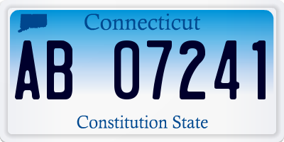 CT license plate AB07241