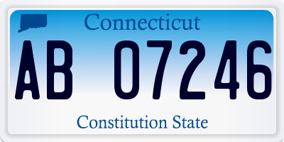 CT license plate AB07246