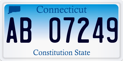 CT license plate AB07249