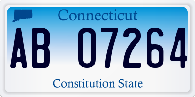 CT license plate AB07264