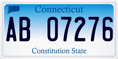 CT license plate AB07276