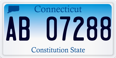 CT license plate AB07288