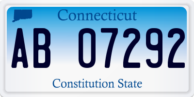 CT license plate AB07292