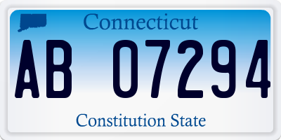 CT license plate AB07294