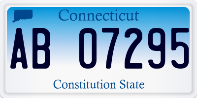 CT license plate AB07295