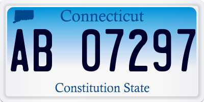 CT license plate AB07297