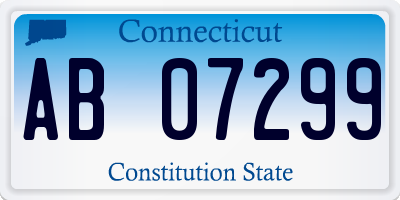 CT license plate AB07299