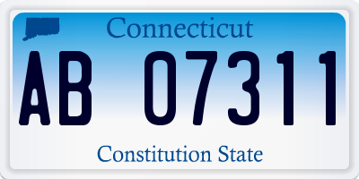 CT license plate AB07311