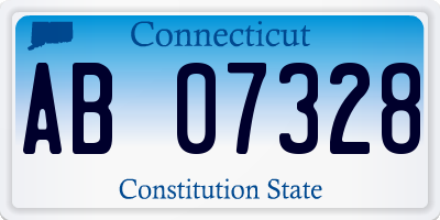 CT license plate AB07328