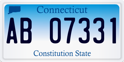 CT license plate AB07331