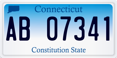 CT license plate AB07341