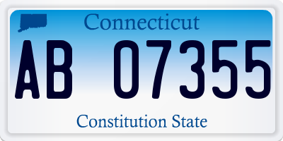 CT license plate AB07355