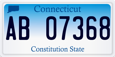 CT license plate AB07368