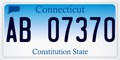 CT license plate AB07370