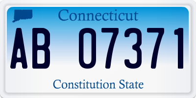 CT license plate AB07371