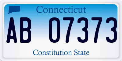 CT license plate AB07373