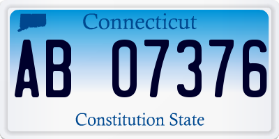 CT license plate AB07376