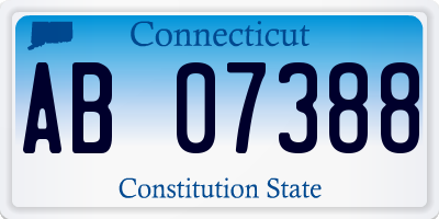 CT license plate AB07388