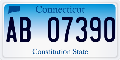 CT license plate AB07390