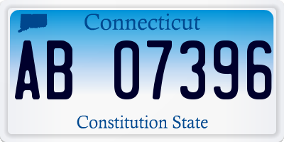 CT license plate AB07396